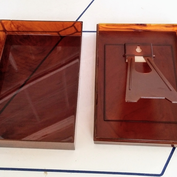 Vintage Vanity Mirror Makeup Faux Tortoise… - Picture 8 of 8